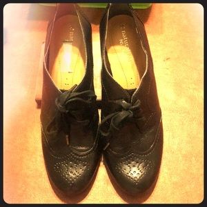 Retro lace up booties